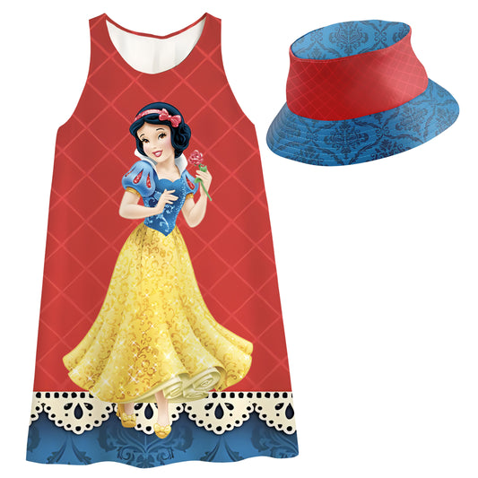 Vestido para niña Blanca Nieves con Sombrero