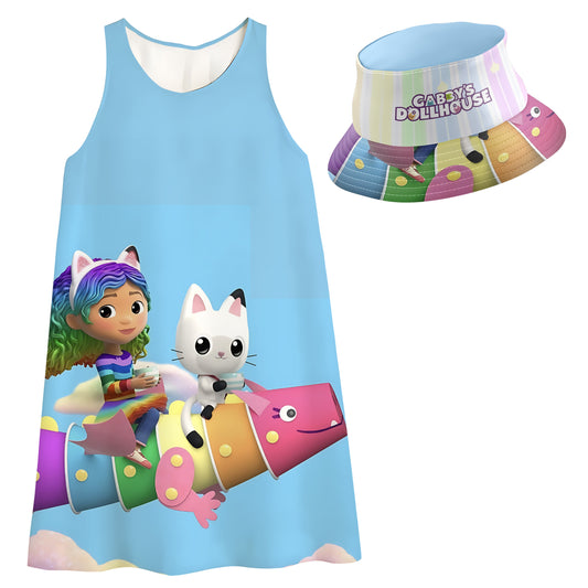 Vestido para niña Casita de Gaby 3 con Sombrero