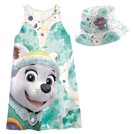 Vestido para niña Paw Patrol 3 con Sombrero