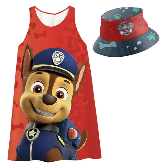 Vestido para niña Paw Patrol 4 con Sombrero