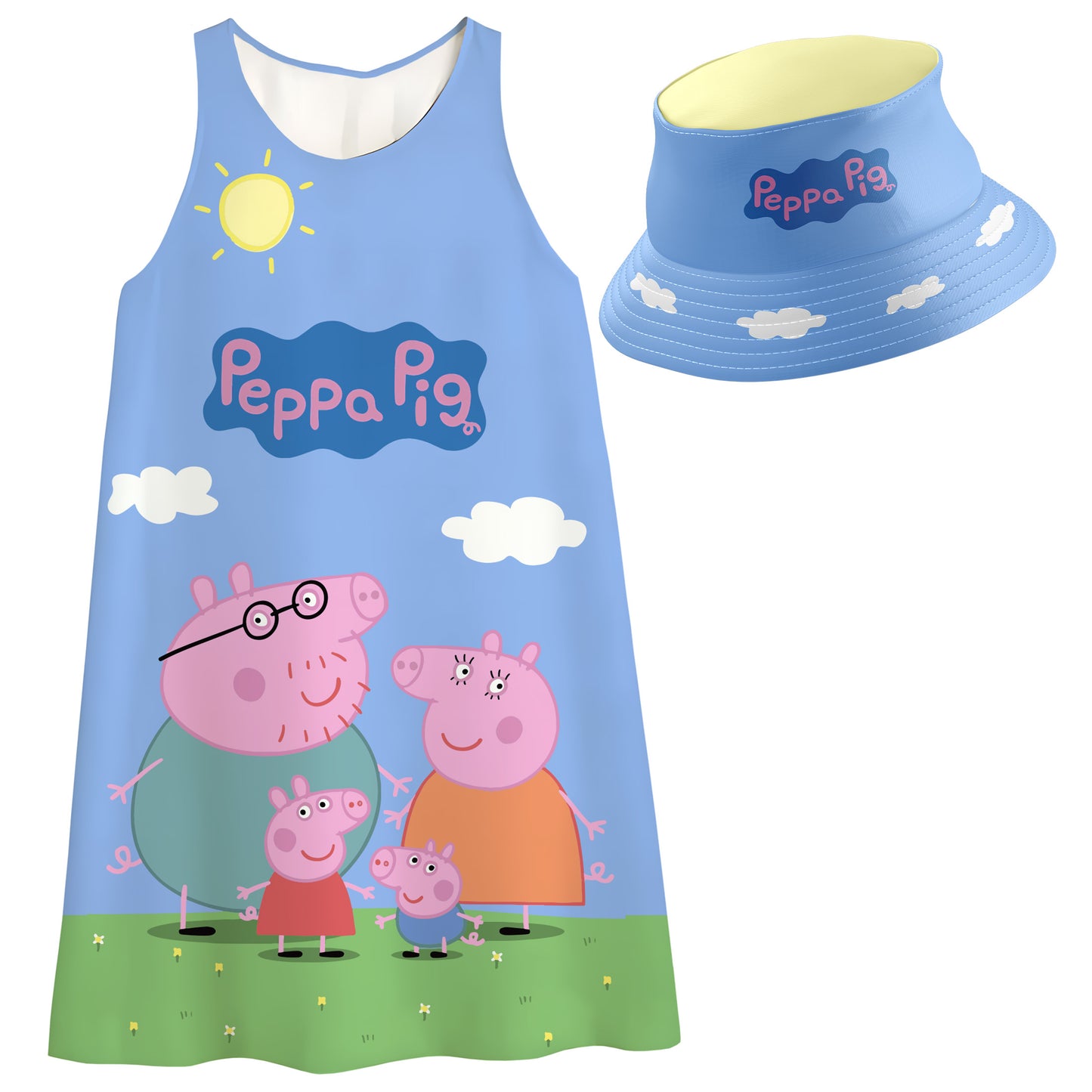 Vestido para niña Vestido Peppa Pig 1 con Sombrero