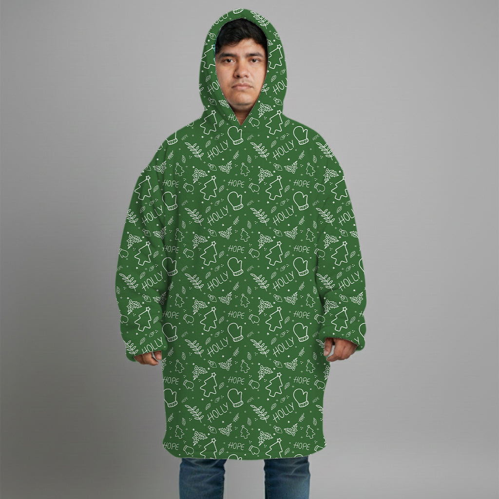 Big Hoodie cara en santa personalizada