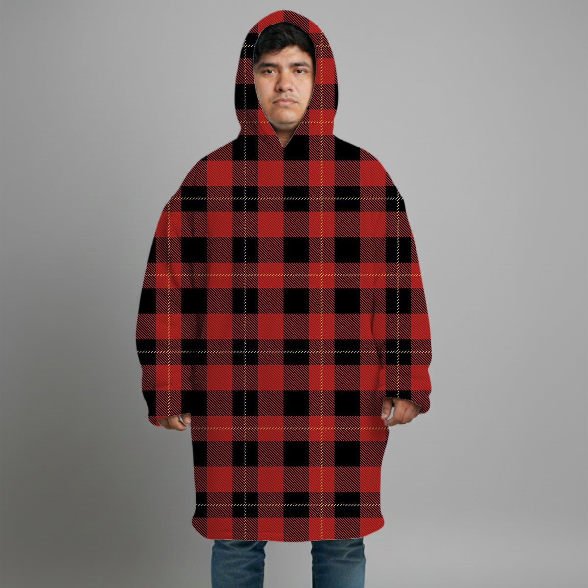 Big Hoodie cara en santa personalizada