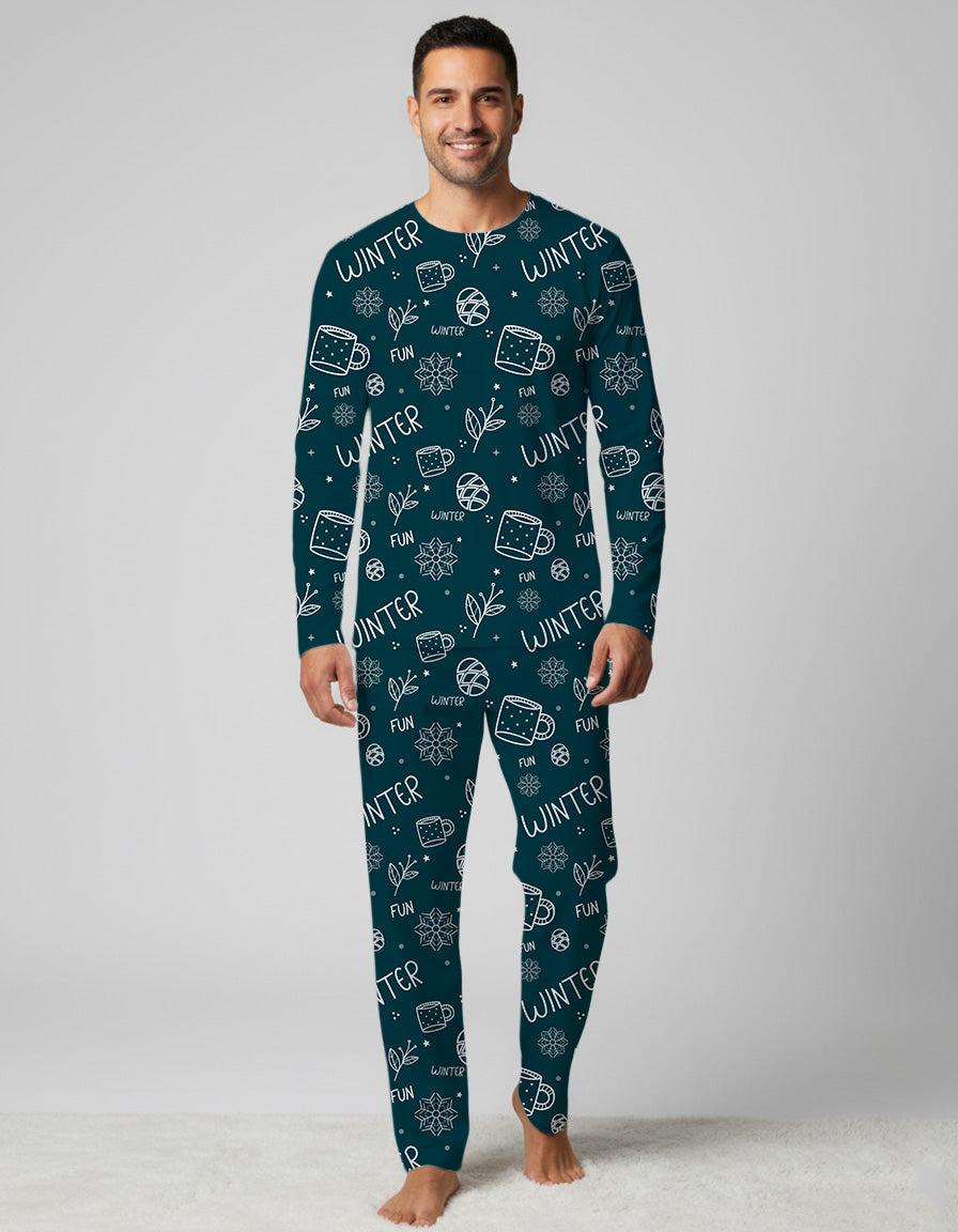 Pijama caballero cara en santa