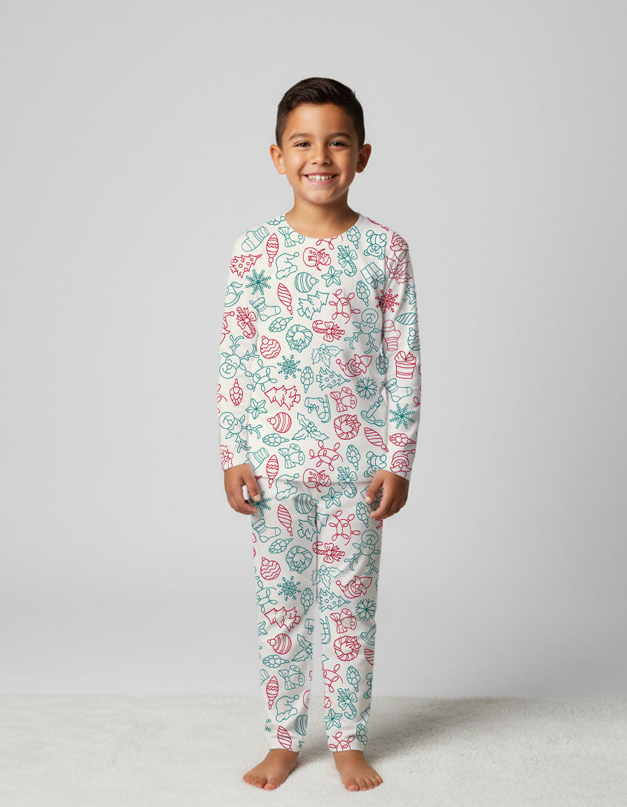 Pijama infantil cara en santa