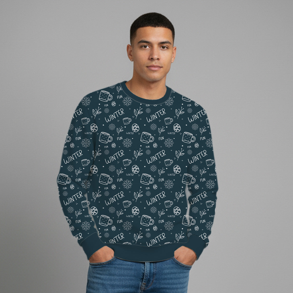 Sudadera cara en Santa personalizada